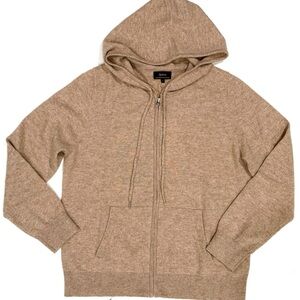 NWT Quince Women’s Mongolian Cashmere Full-Zip Hoodie size M or S